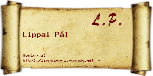 Lippai Pál névjegykártya